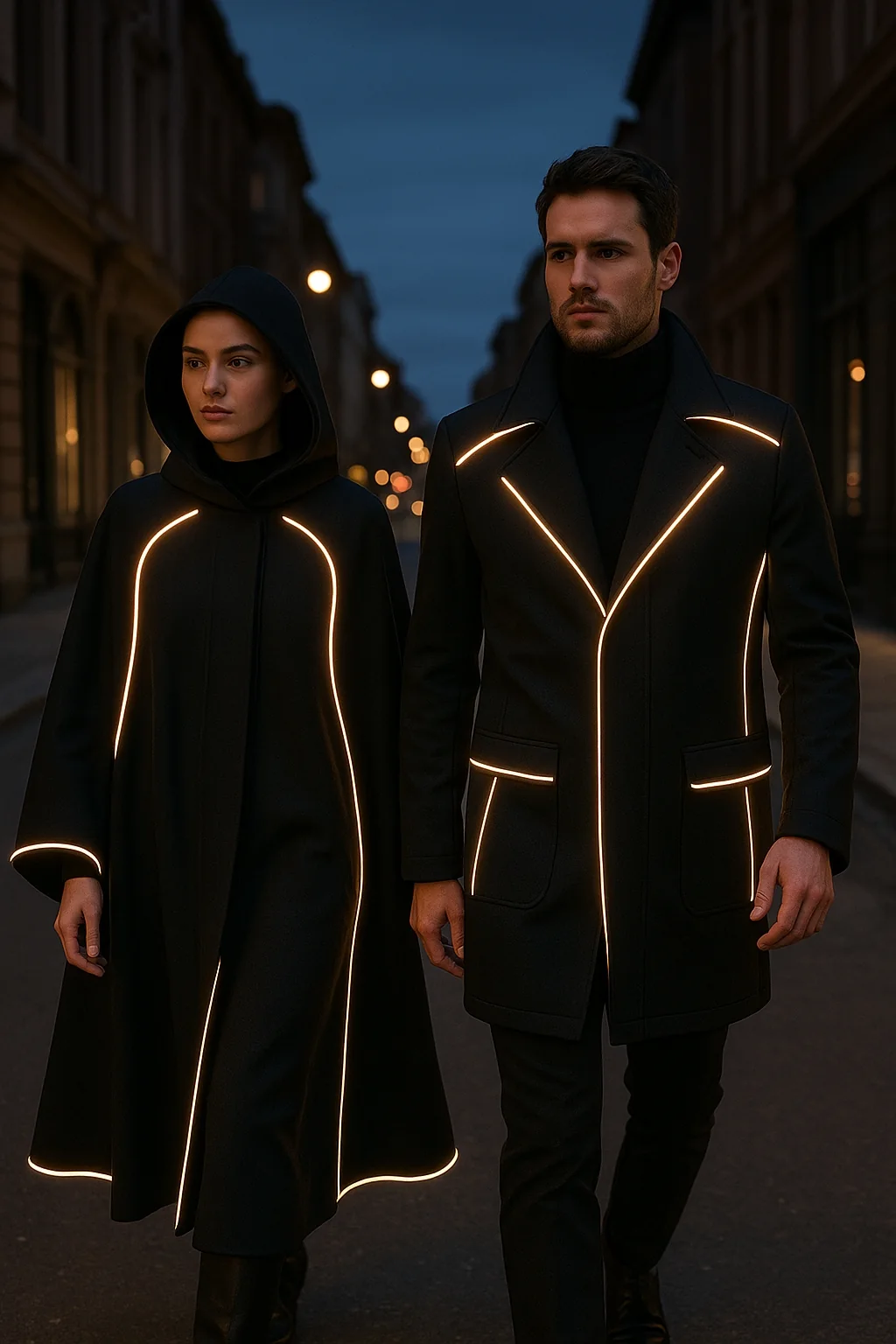 Luxifer illuminated fashion concept.